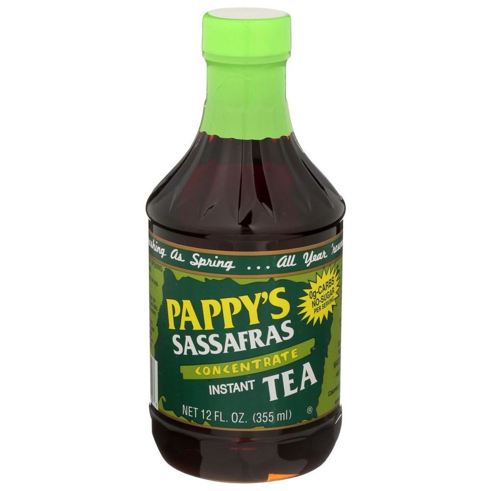 Pappys Concentrated Sassafras Instant Concentrated Tea, 12 Fluid Ounce -- 6 Per Case
