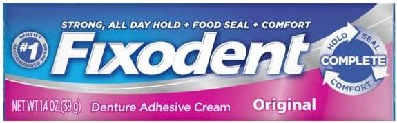 Fixodent Denture Original Cream, 6 Count -- 4 Per Case