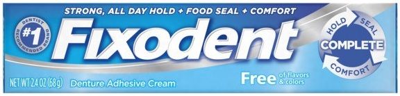 Fixodent Complete Denture Adhesive Cream, 2.4 Ounce -- 24 Per Case