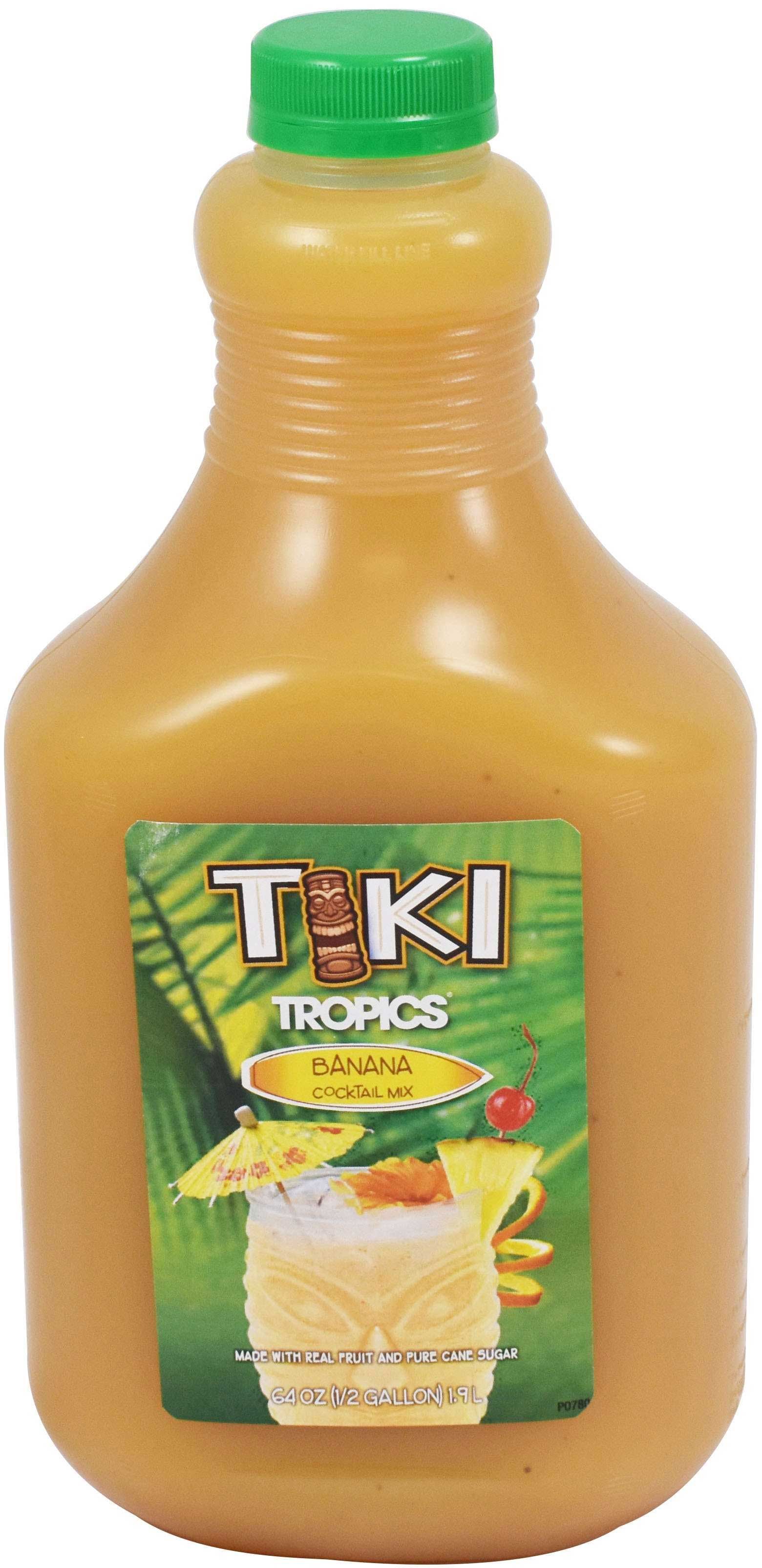Tiki Tropics Banana Cocktail Mixer, 64 Fluid Ounce -- 6 Per Case