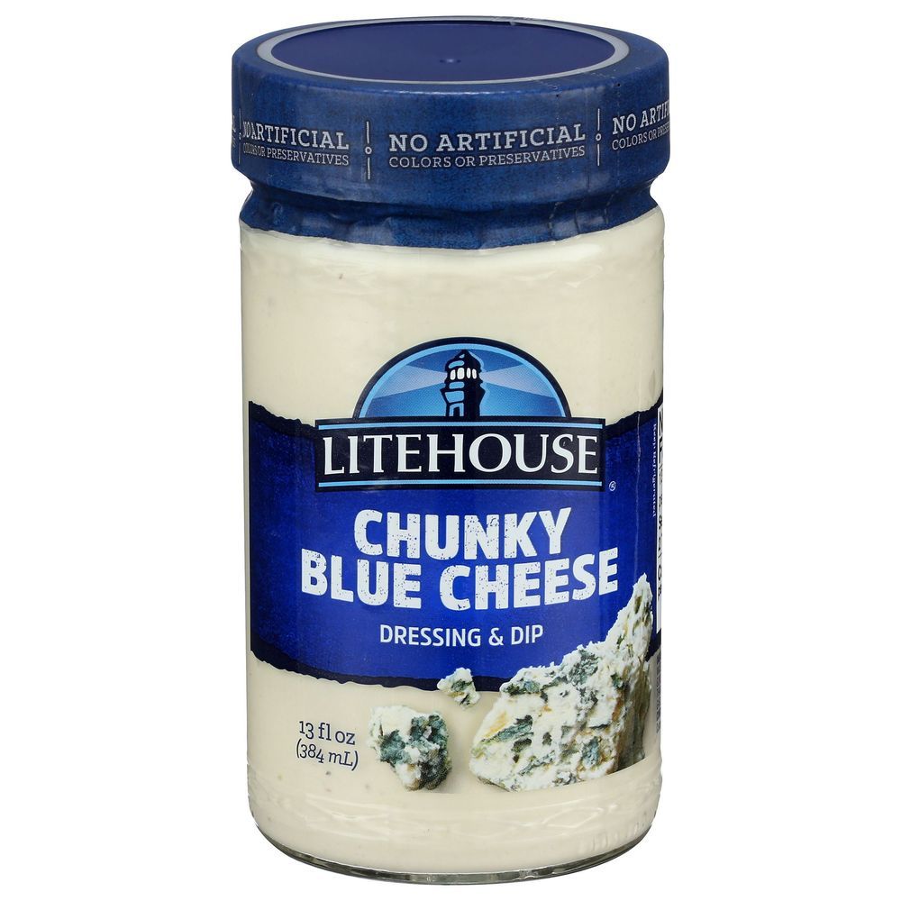 Litehouse Chunky Blue Cheese Dressing And Dip, 13 Fluid Ounce -- 6 Per Case