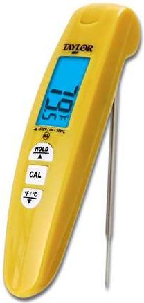 Taylor Thermocouple Digital Lcd Folding Probe Thermometer, 7 Inch -- 2 Per Case