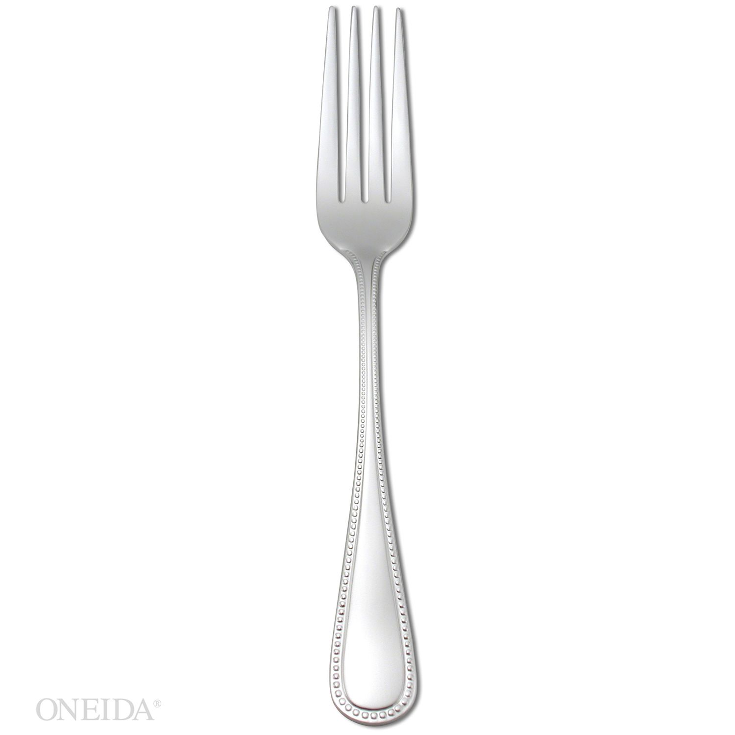 Oneida Pearl 18/10 Stainless Steel European Size Table Fork, 8.3 Inch -- 12 Per Case