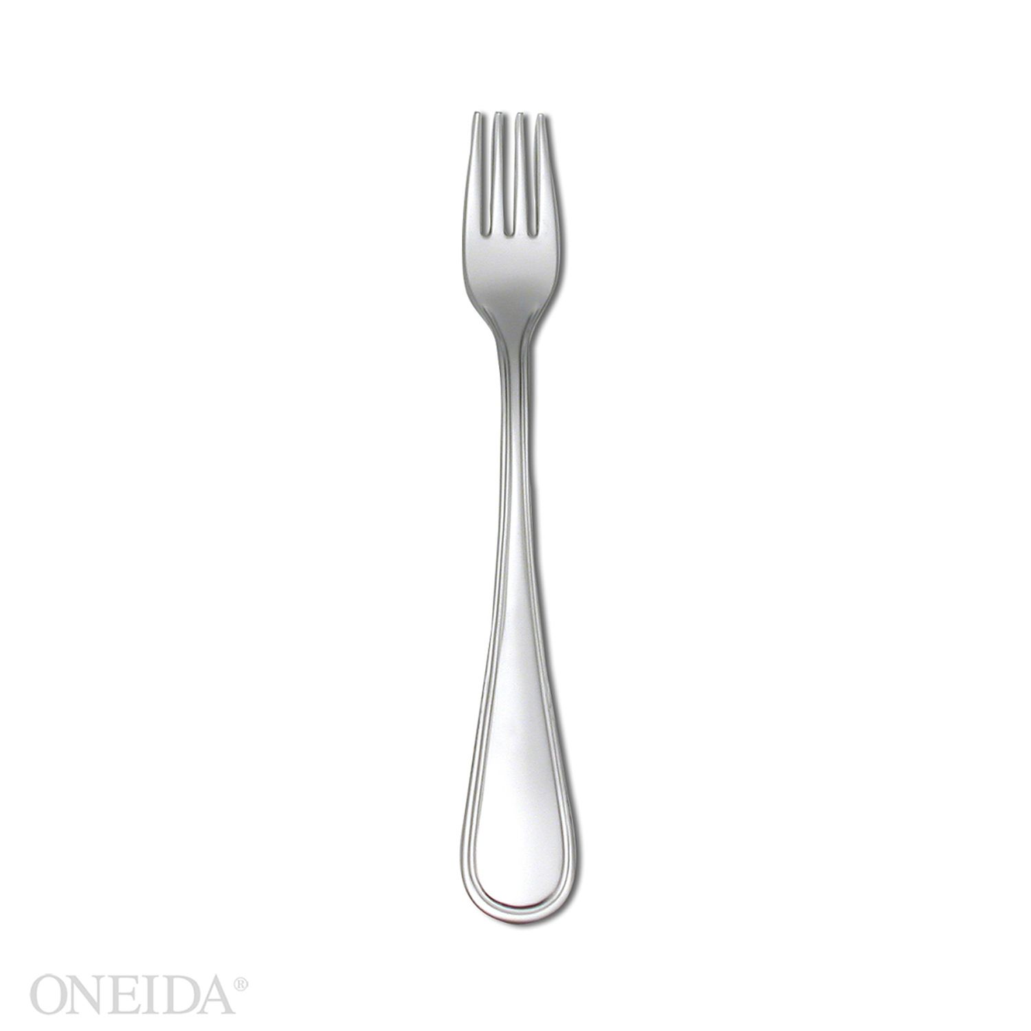 Oneida New Rim Silverplated Oyster Cocktail Fork -- 12 Per Case
