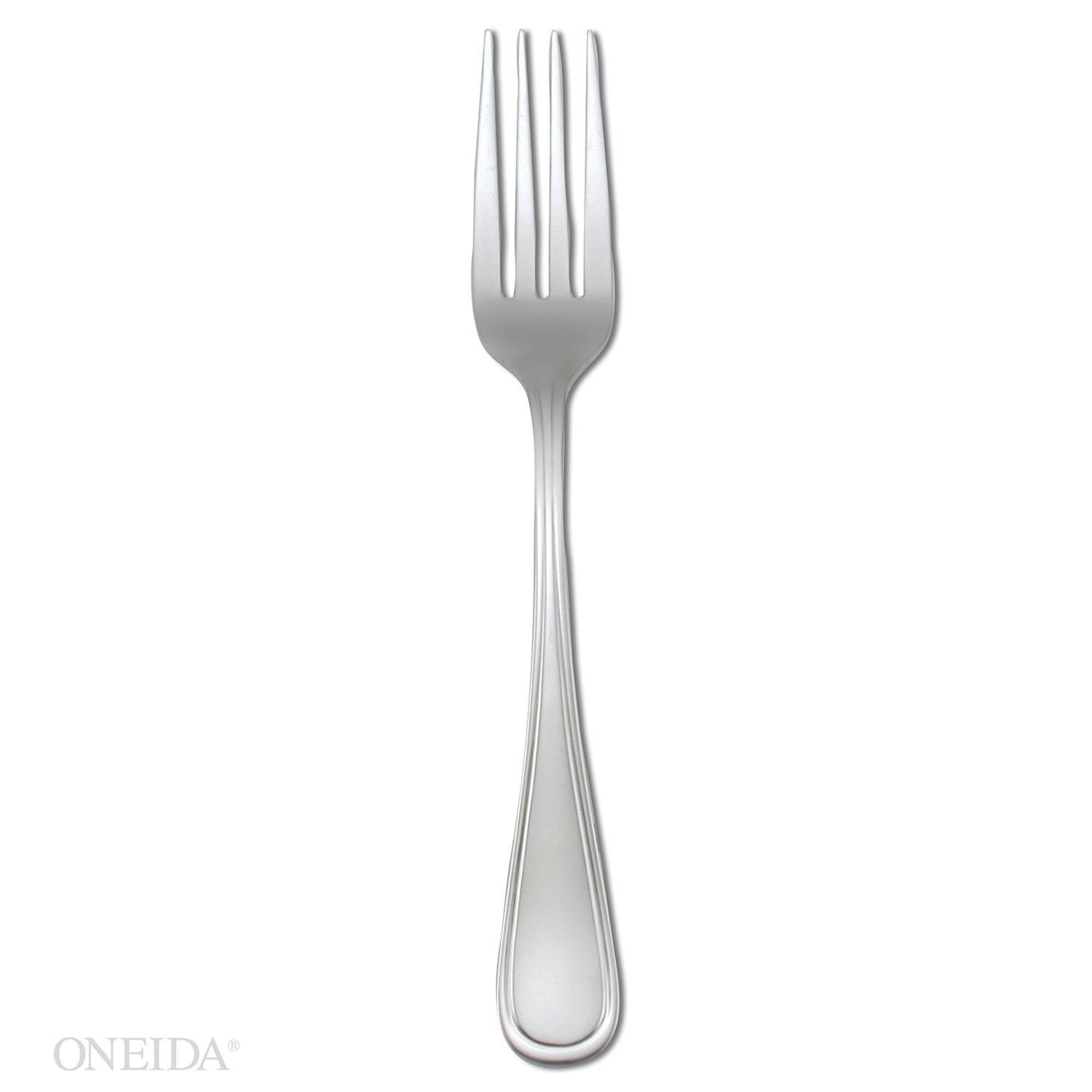 Oneida New Rim Silverplated European Size Table Fork -- 12 Per Case