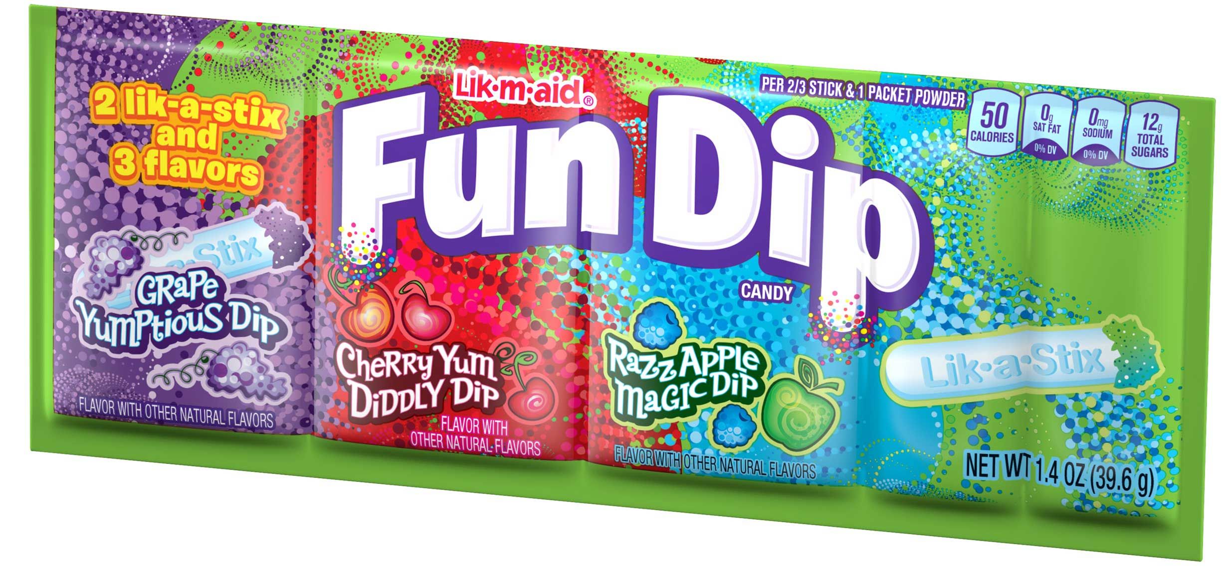 Lik-m-aid Fun Dip Candy, 1.4 Ounce -- 288 Per Case