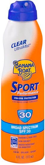 Banana Boat Sport Performance Sunscreen Spray, Counter Unit -- 16 Per Case