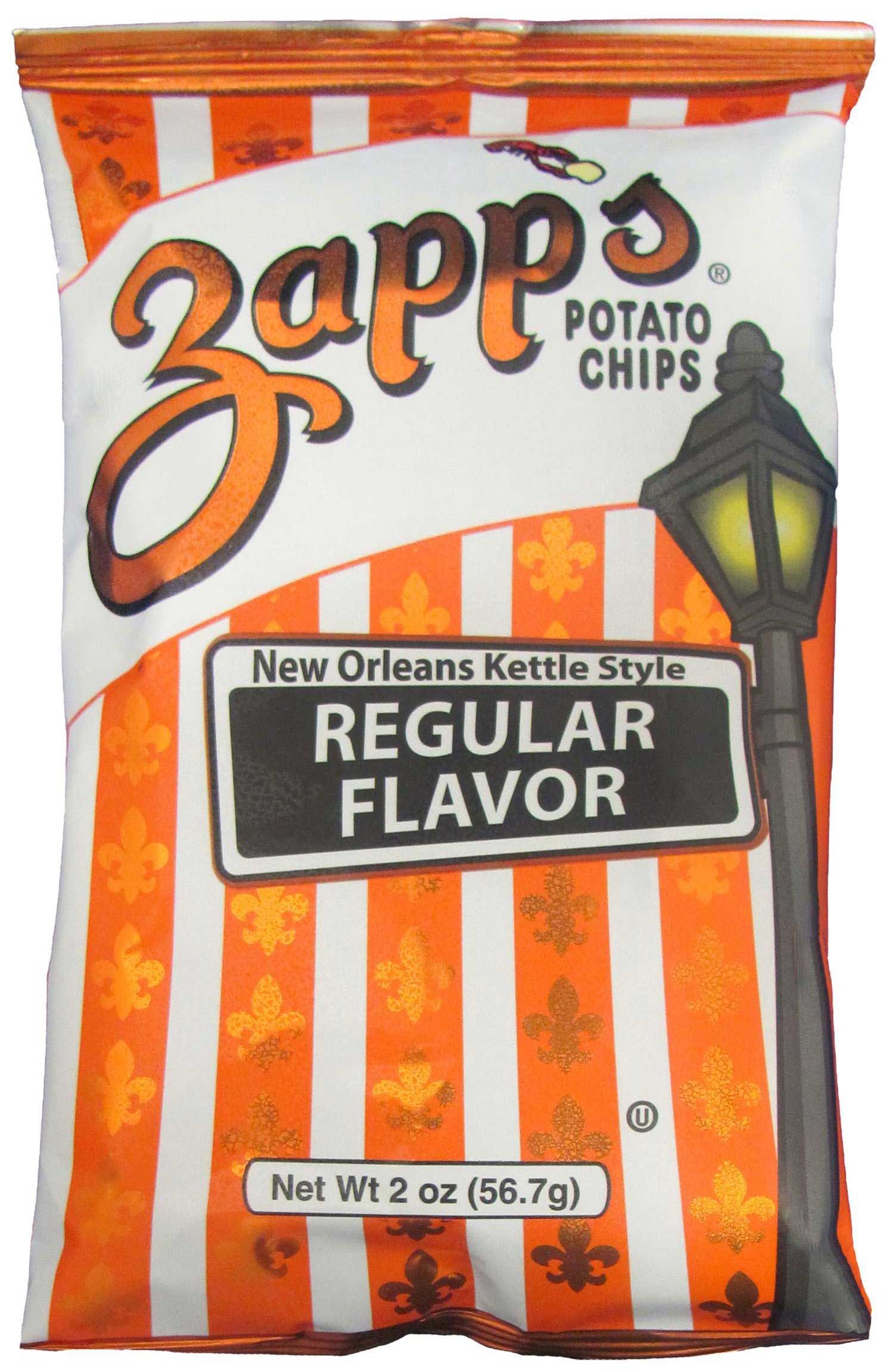 Zapp's Regular Flavor Potato Chips, 2 Ounce -- 25 Per Case