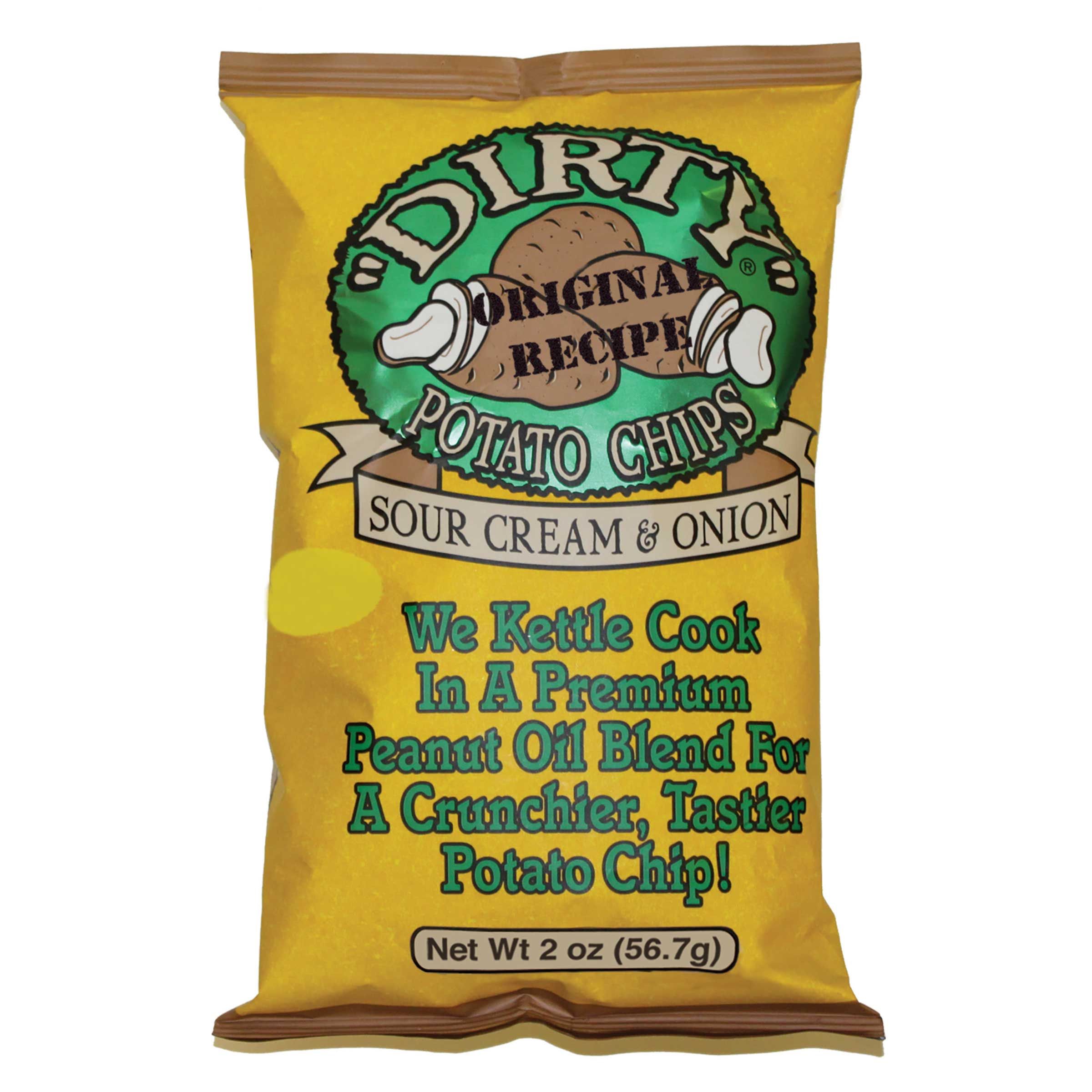 Dirty Sour Cream And Onion Potato Chips, 2 Ounce -- 25 Per Case