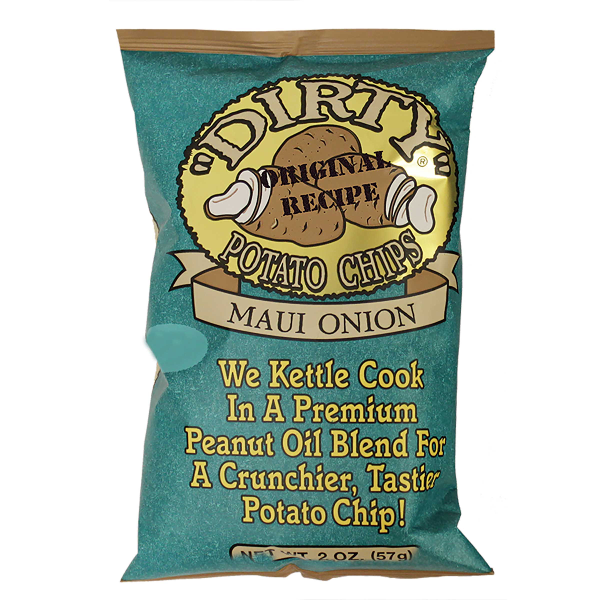 Dirty Maui Onion Potato Chips, 2 Ounce -- 25 Per Case
