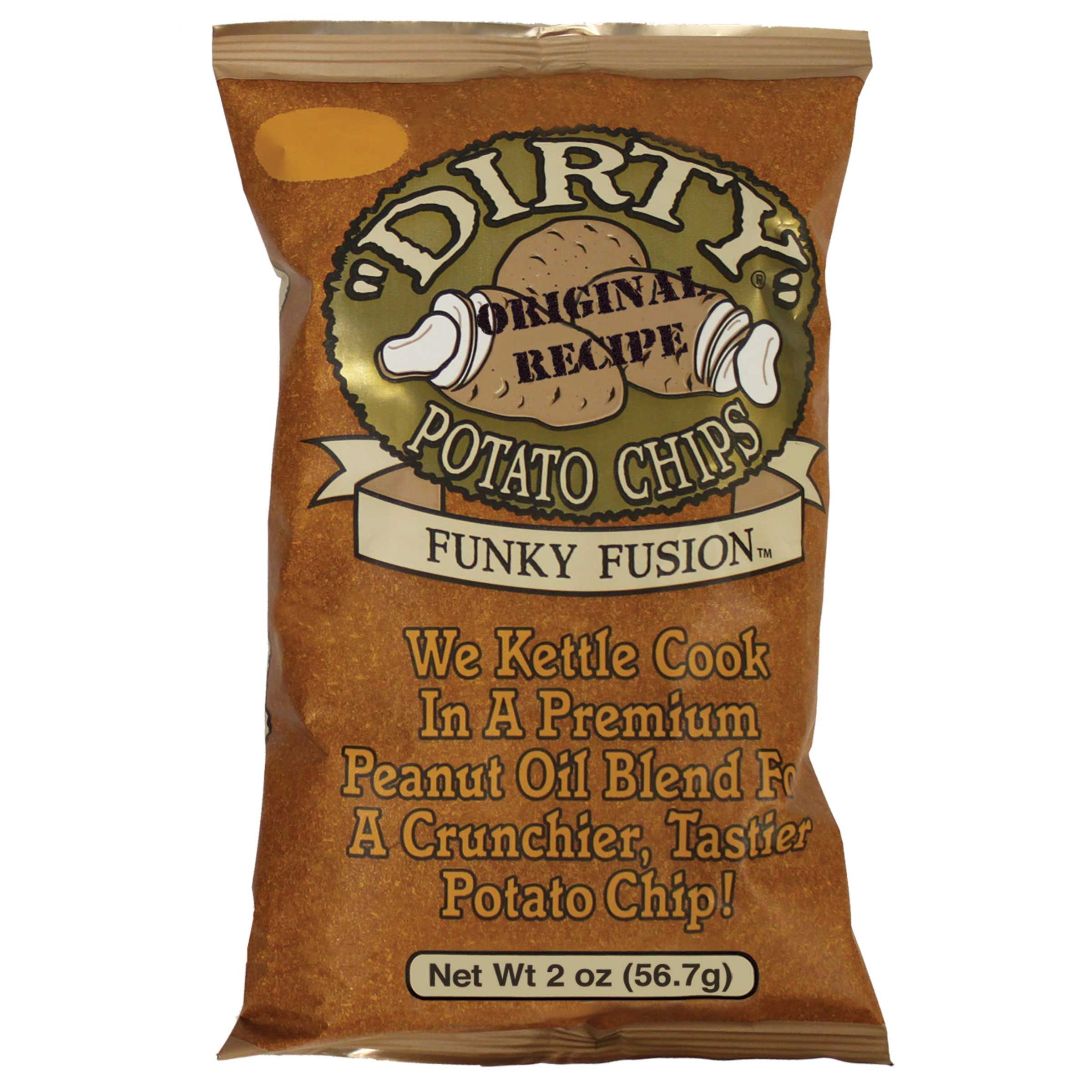 Dirty Funky Fusion Potato Chips, 2 Ounce -- 25 Per Case