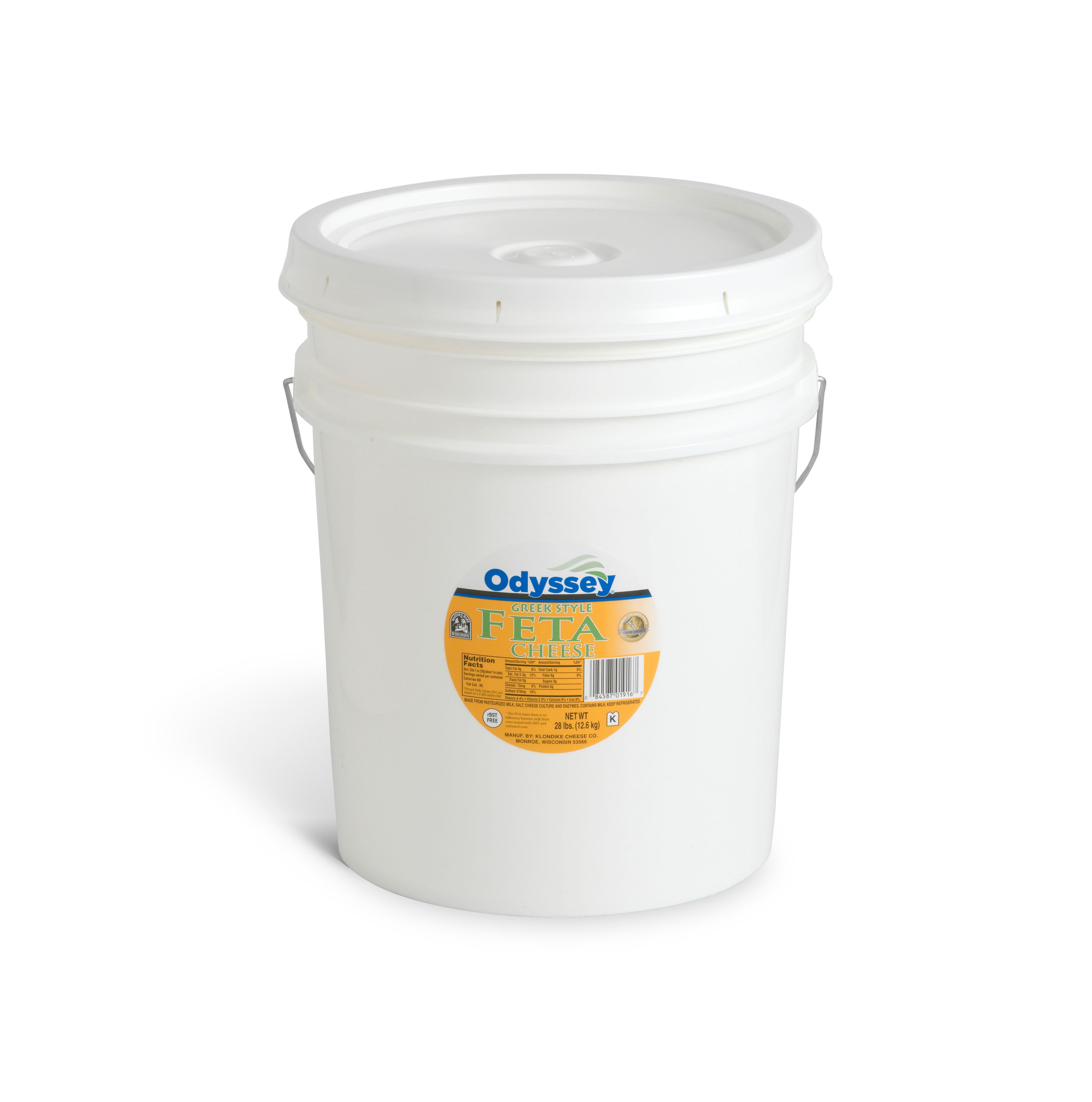 Odyssey Traditional Feta In Brine, 28 Pound