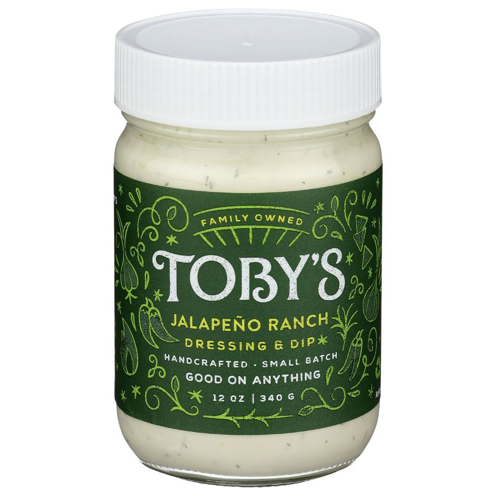 Tobys Jalapeno Ranch Dressing And Dip, 12 Fluid Ounce -- 6 Per Case