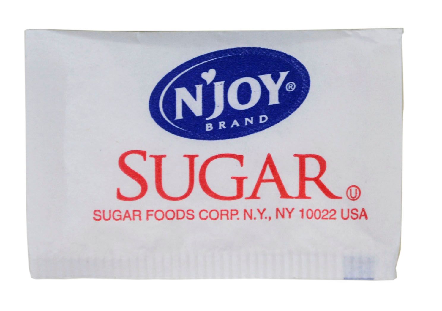 N'joy Sugar, 0.1 Ounce -- 1000 Per Case