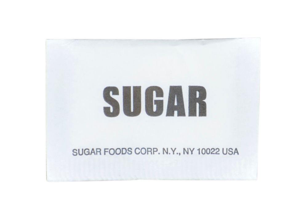 Sugar Foods 2 Mil Generic Sugar, 0.1 Ounce -- 2000 Per Case