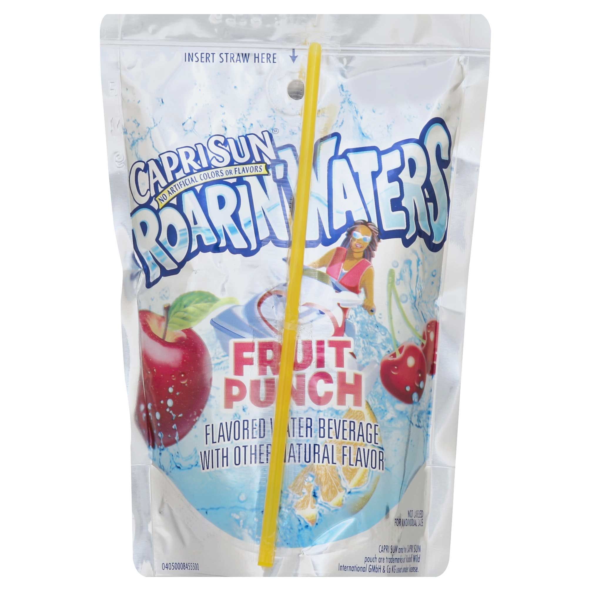 Capri Sun Roarin Waters Beverage Fruit Punch Soft Drink, 60 Fluid Ounce -- 4 Per Case