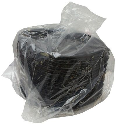 Partipak Black Square Cater Tray, 12 Inch -- 50 Per Case