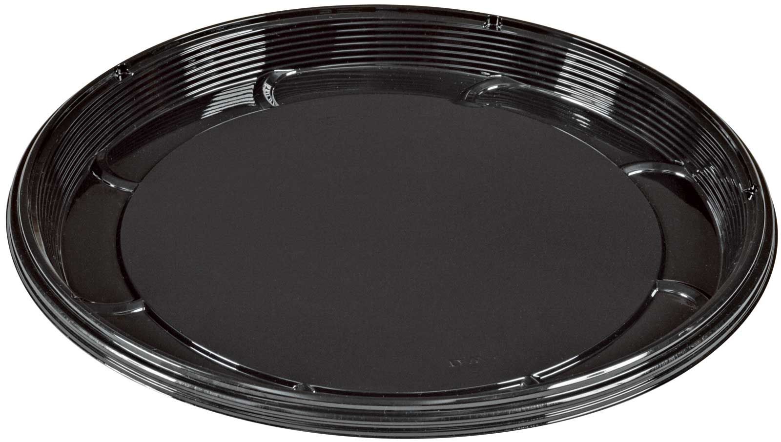 Partipak Black Round Pete Special Occasion Cater Tray, 18 Inch -- 50 Per Case