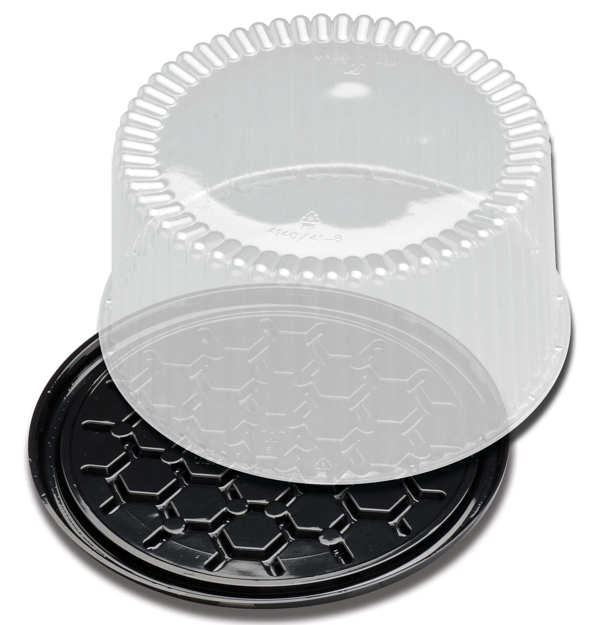 D & W Fine Pack 2 3 Layer Cake Display Container, 9 Inch -- 80 Per Case