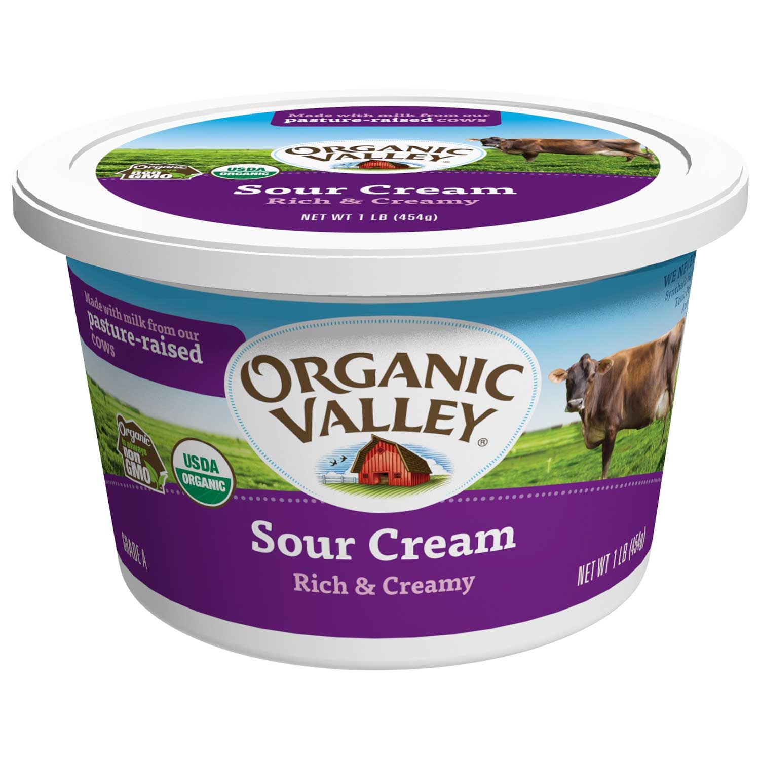 Organic Valley Organic Sour Cream, 16 Ounce -- 6 Per Case