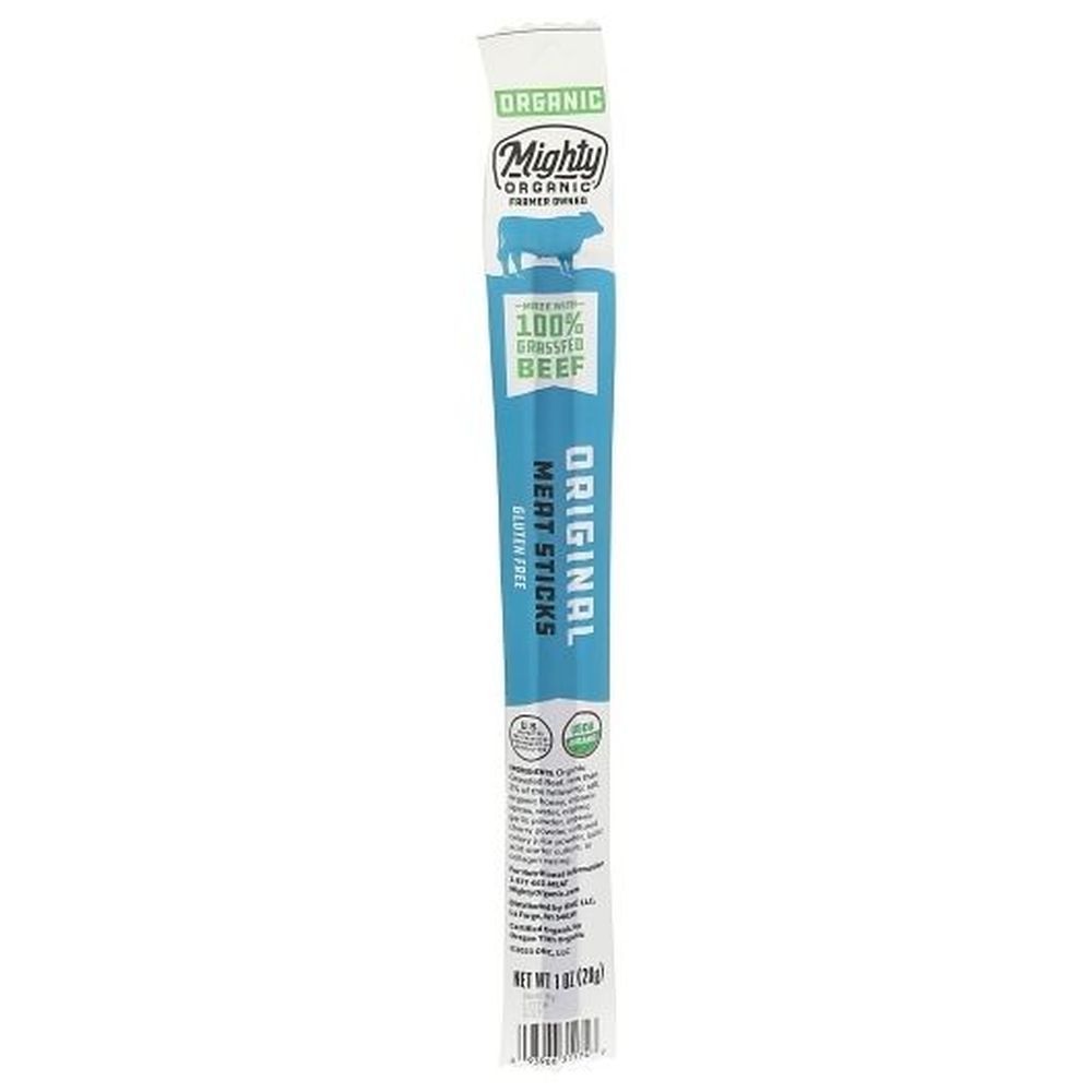 Mighty Organic 100% Grass Fed Original Meat Sticks, 1 Ounce - 24 Per Case