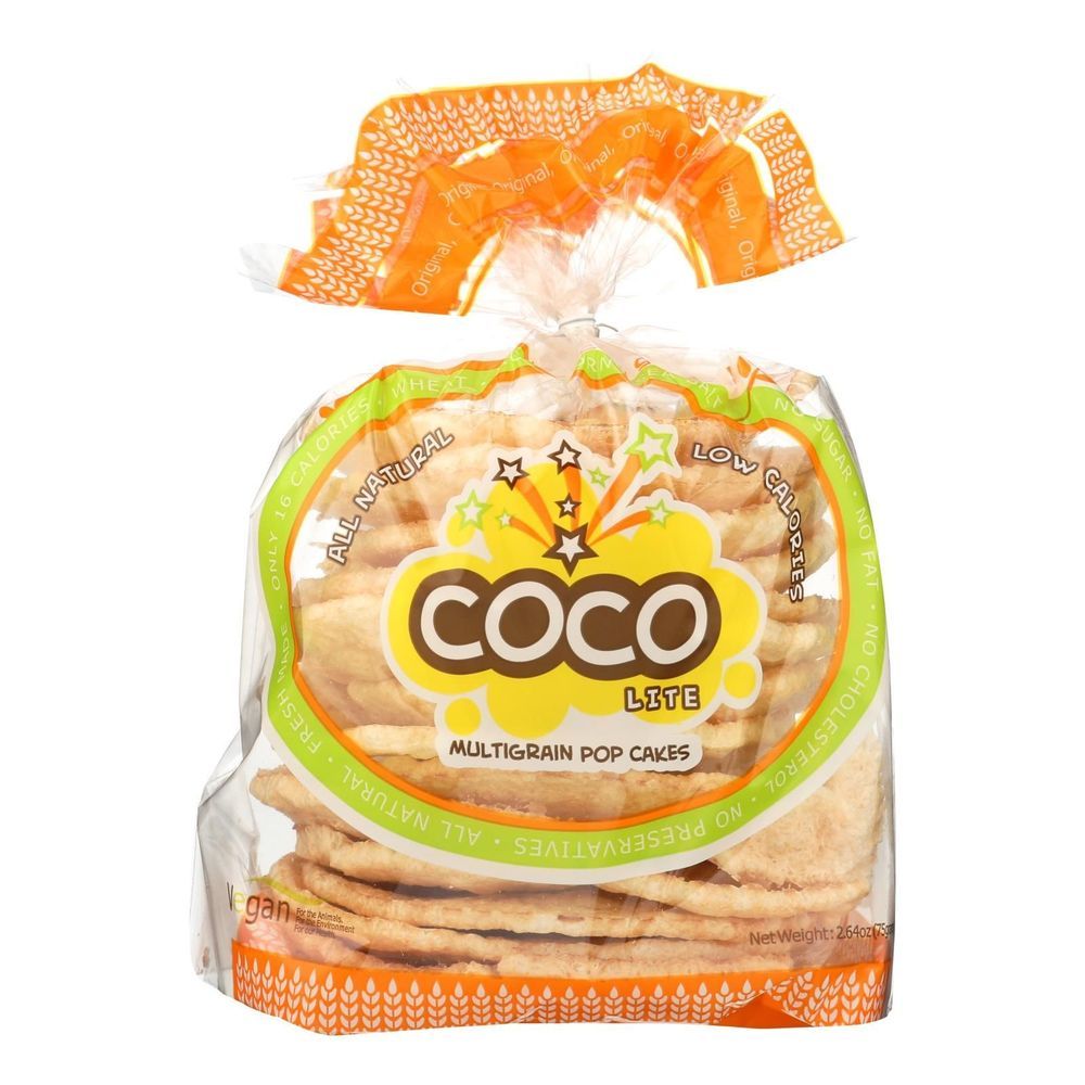 Coco Lite Multigrain Pop Cakes, 2.64 Ounce -- 12 Per Case
