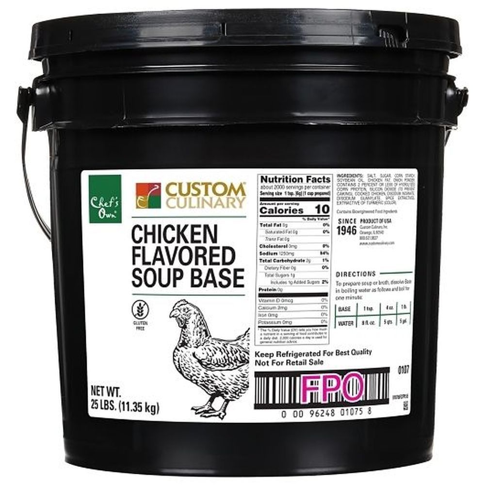 Chef's Own Chicken Flavored Granular Soup Base, 25 Pound