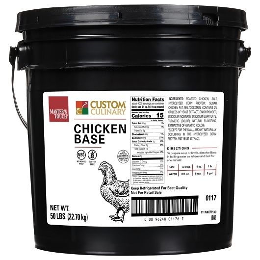 Master's Touch Chicken Base Paste, 50 Pound