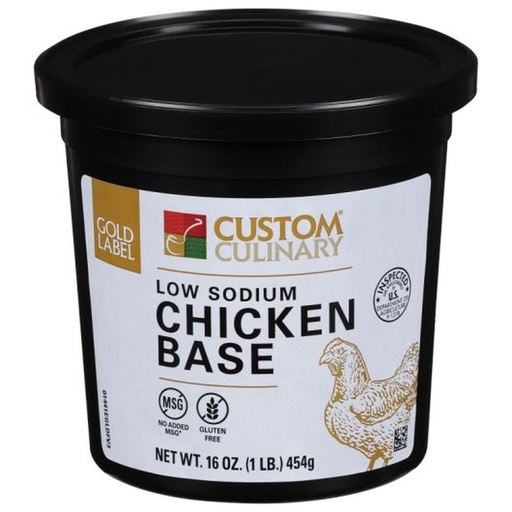 Gold Label Low Sodium Chicken Base Paste, 1 Pound -- 6 Per Case