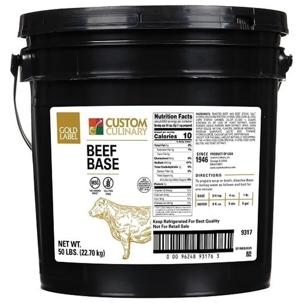 Gold Label Beef Base Paste, 50 Pound