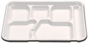 D & W Fine Pack Envirofoam 6 Compartment Tray -- 500 Per Case