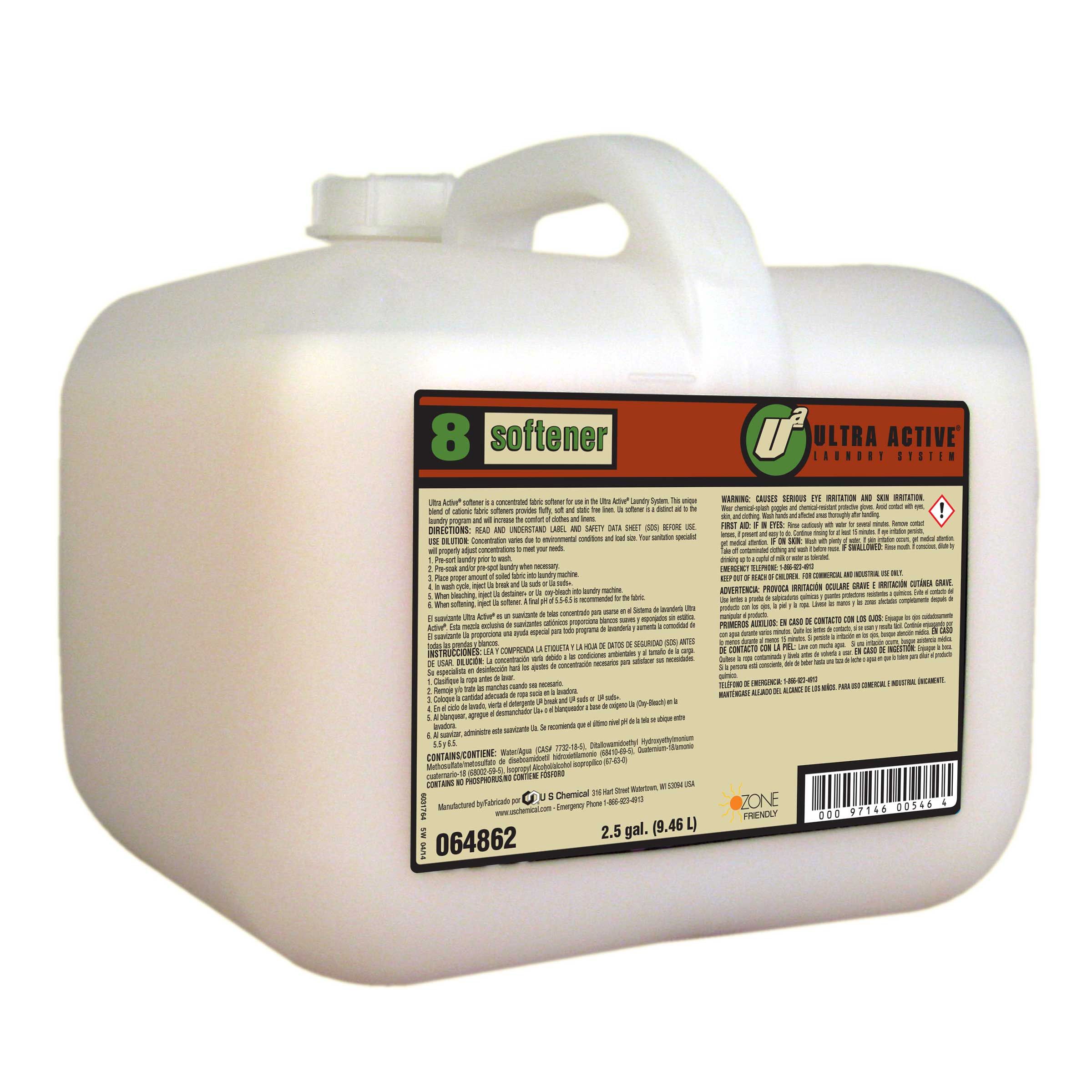 Ultra Active Softener Laundry Detergent Liquid, 2.5 Gallon