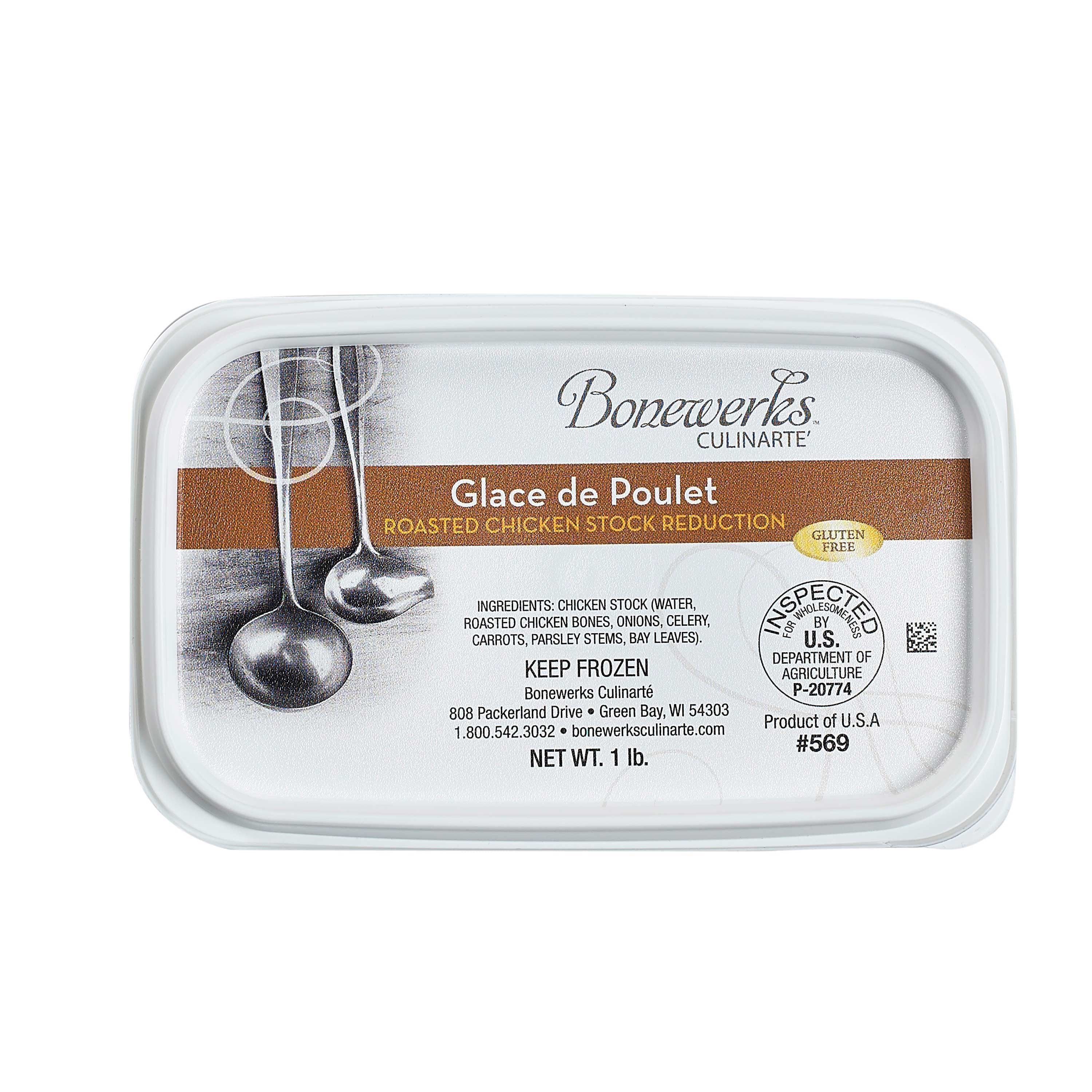 Bonewerks Culinarte Glace De Poulet Roasted Chicken Base, 5 Pound -- 4 Per Case