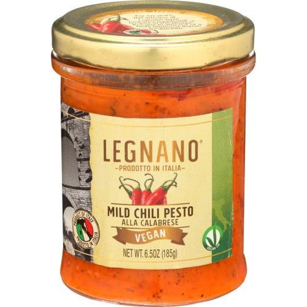 Legnano Vegan Mild Chili Pesto, 6.5 Ounce -- 6 Per Case