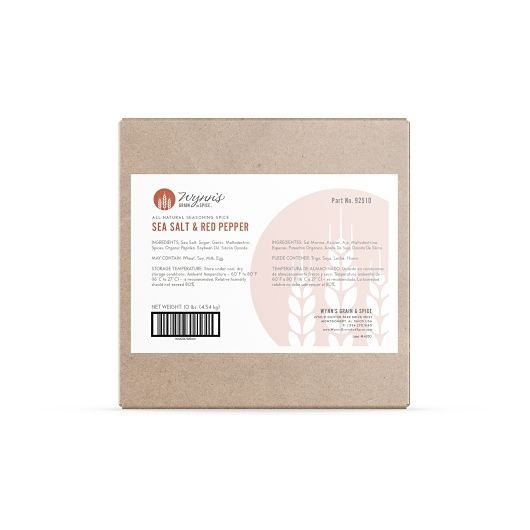 Wynn's Grain & Spice All Natural Sea Salt And Red Pepper, 10 Pound