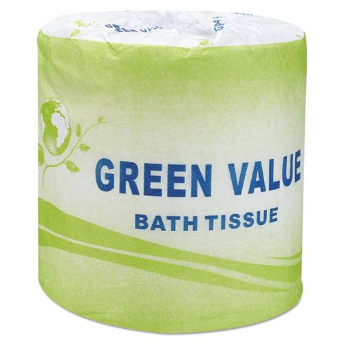 Gen White 2 Ply Septic Safe Standard Bath Tissue, 420 Sheets Per Roll -- 96 Rolls Per Case
