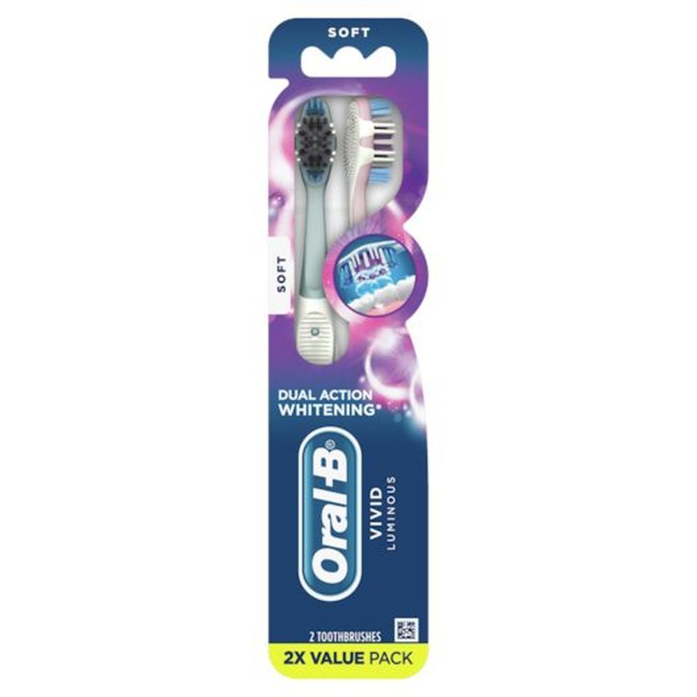 Oral B Adult Soft Toothbrush, 2 Count -- 72 Per Case