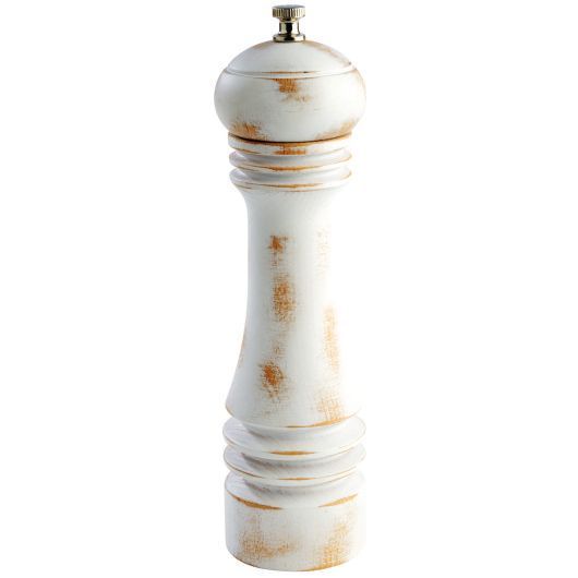 World Tableware Vintage White Salt And Pepper Shaker With Worn Glaze, 2.25 Inch Dia X 6 Inch Height