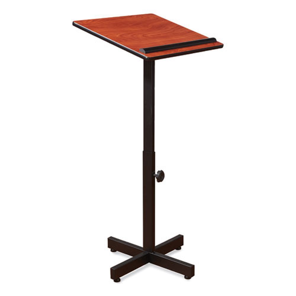 Oklahoma Sound Cherry Portable Presentation Lectern Stand, 20 X 18.25 X 44 Inch