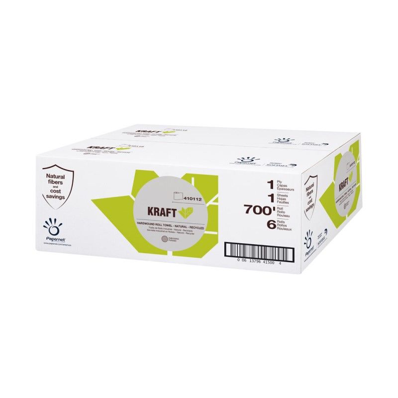 Sofidel America Confidence Deinked 1 Ply Kraft Paper Hardwound Roll Towel, 8 Inch X 700 Feet -- 6 Per Case