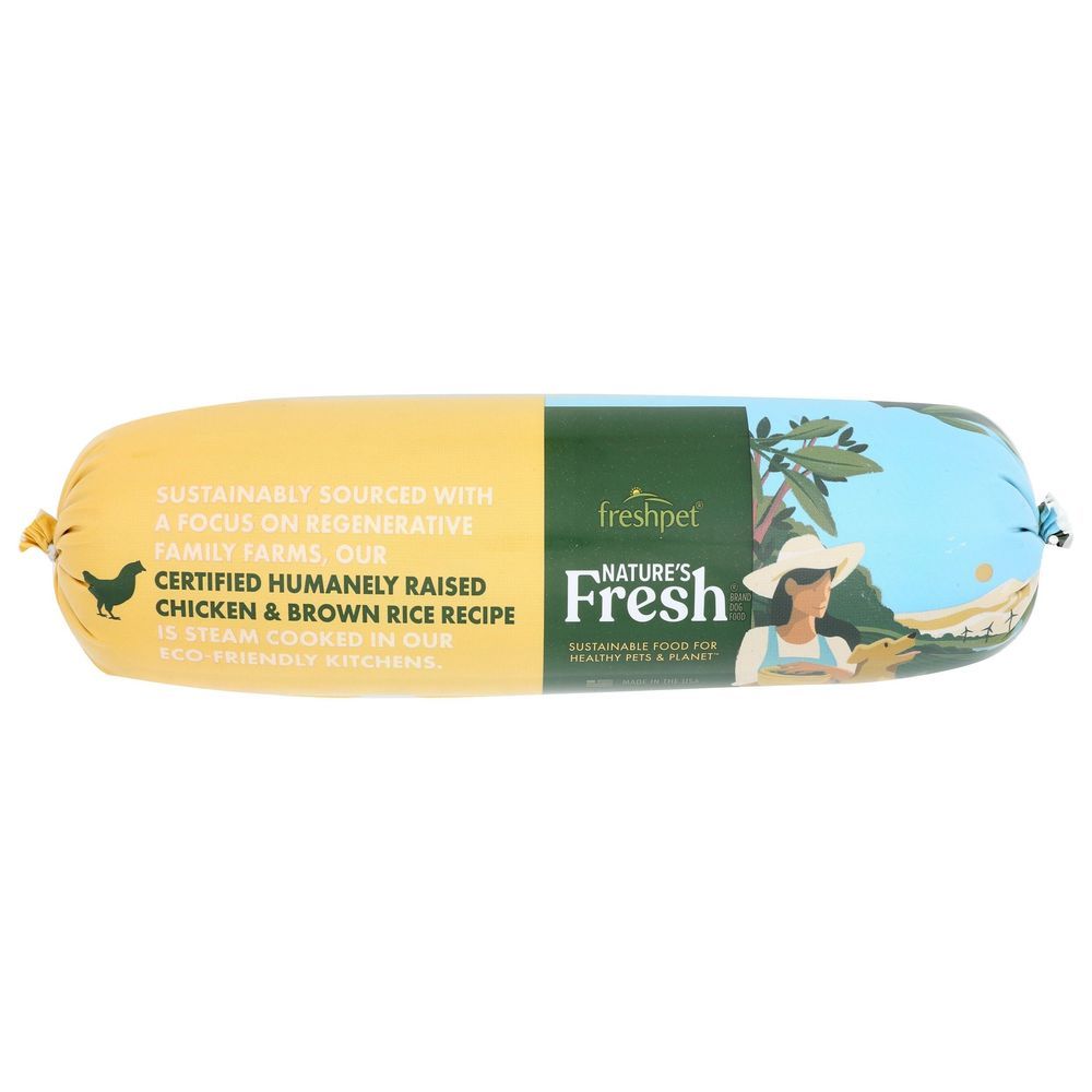 Natures Fresh Chicken Recipe With Carrots Brown Rice And Spinach Dog Food, 2 Pound -- 8 Per Case