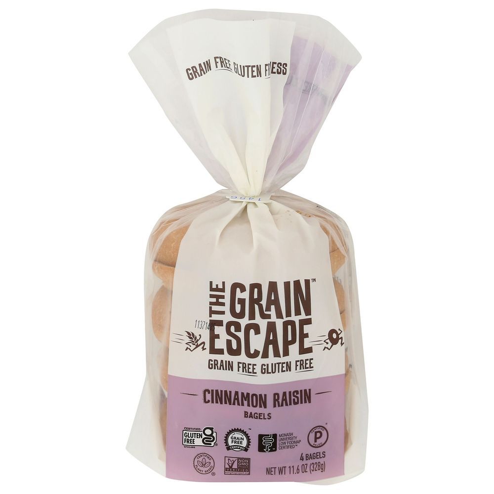The Grain Escape Grain Free Raisin Bagel, 11.6 Ounce -- 6 Per Case