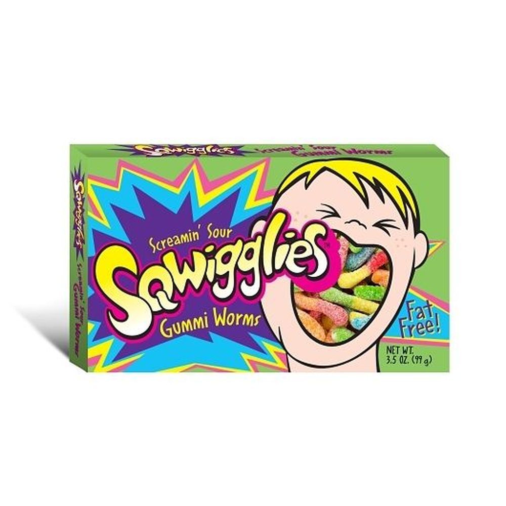Sqwigglies Sour Gummi Worms, 3.5 Ounce -- 12 Per Case