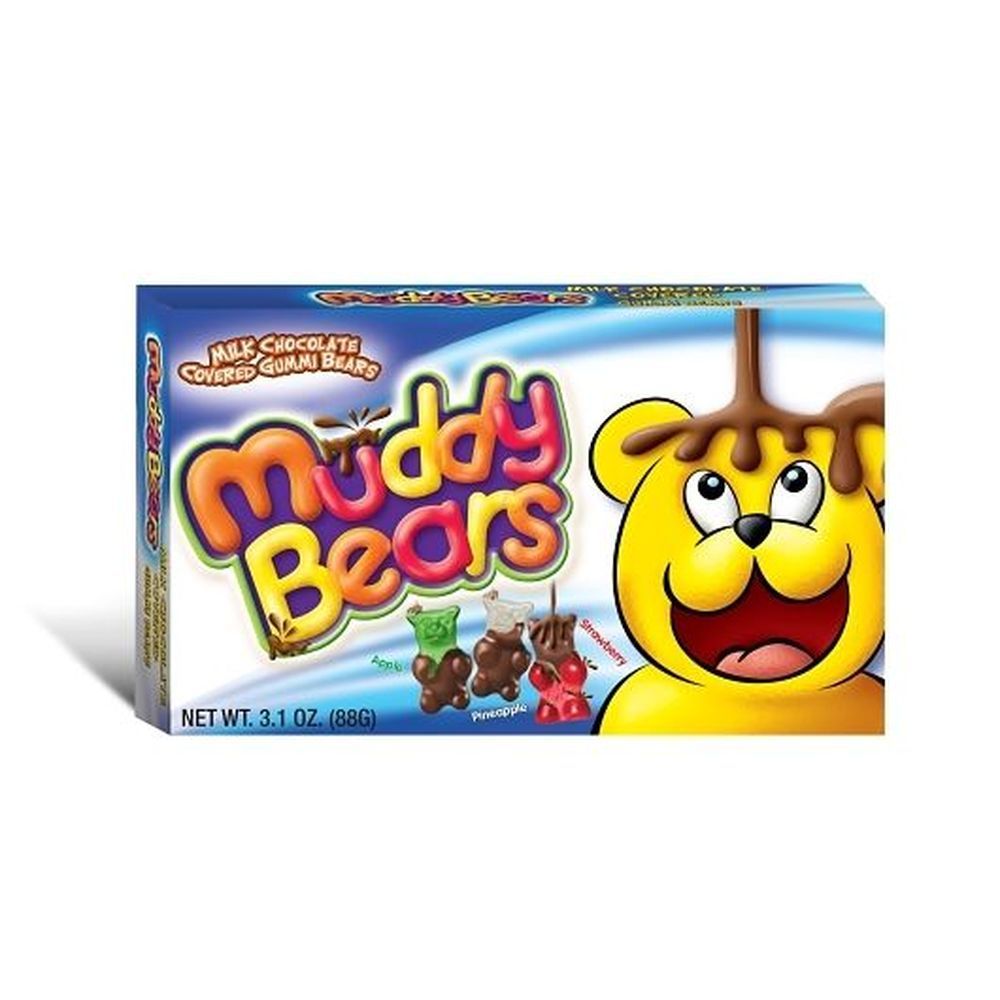 Muddy Bears Milk Chocolate Covered Gummy Bears, 3.1 Ounce -- 12 Per Case