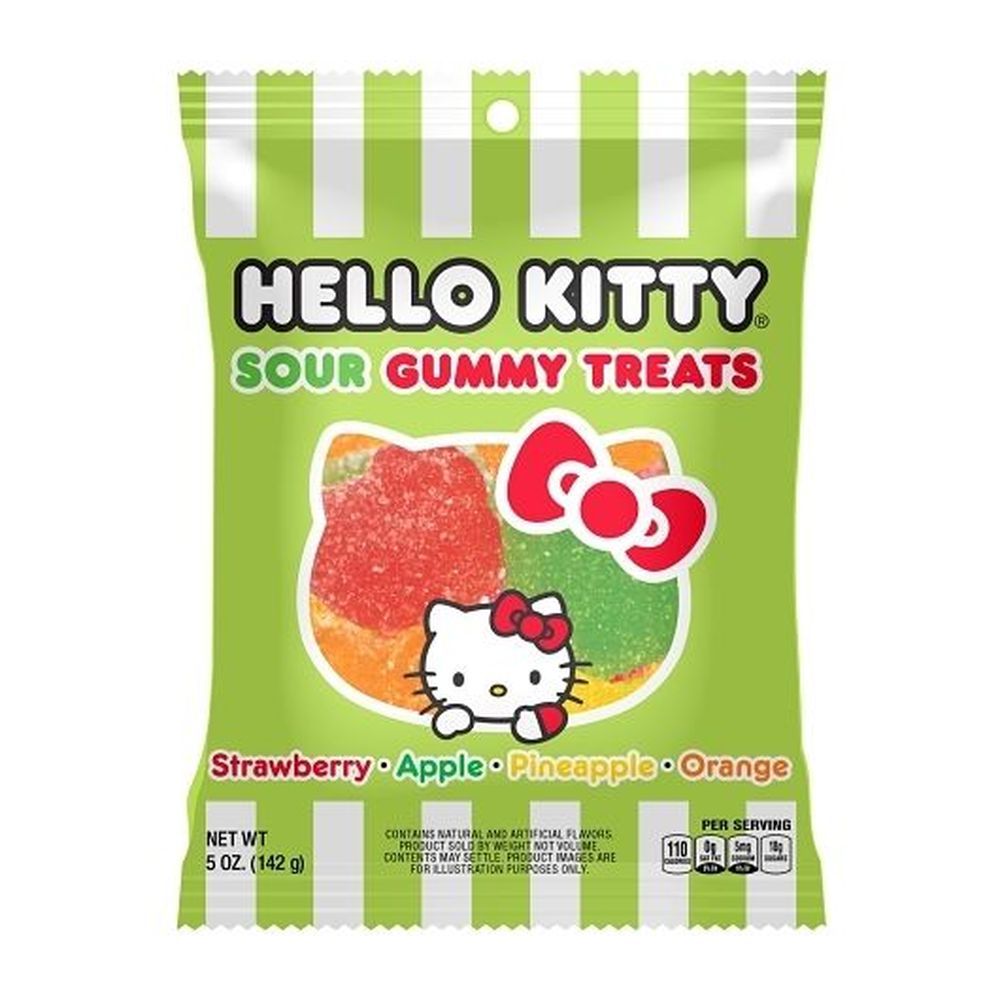 Hello Kitty 5 Ounce Sour Gummi Treats, 12 Count