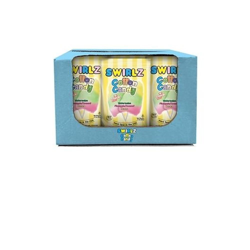 Swirlz Tropical Cotton Candy, 3.1 Ounce -- 12 Per Case