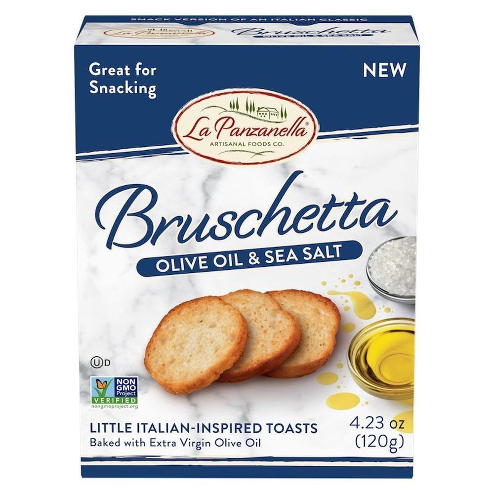 La Panzanella Olive Oil And Sea Salt Bruschetta Cracker, 4.23 Ounce -- 12 Per Case