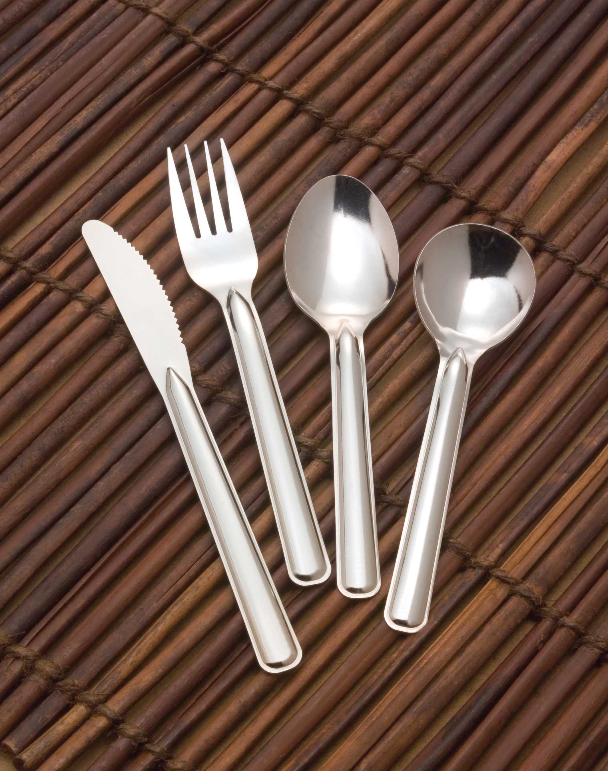 World Tableware Disposable Ecoware Stainless Steel Dinner Fork, 6 Inch -- 600 Per Case