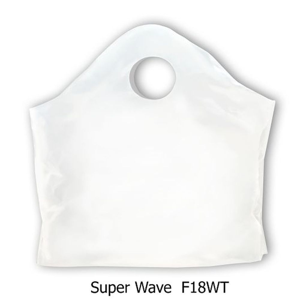 Command Packaging 18 X 16 X 9 Inch White Wave Plastic Carry Out Bag, 500 Count -- 500 Per Case
