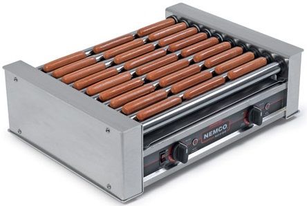 Nemco 220v Gripsit 18 Hot Dogs Roller Grill
